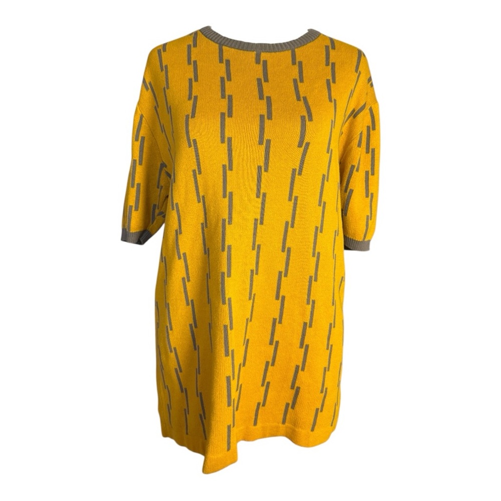 Active Seller! Madcap England Sweater Jumper Yellow Short Sleeve Large